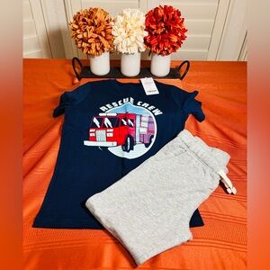 Carter's Navy and Red Rescue Crew Tee